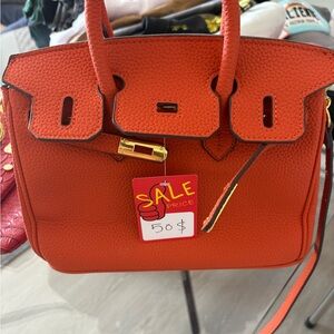 Elegant Orange Satchel